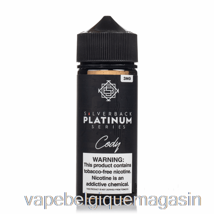 Vape Jetable Cody - Série Silverback Platine - 120ml 0mg